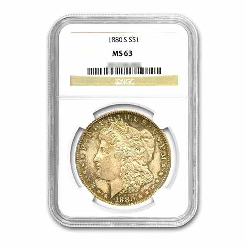 1880-S $1 Morgan Silver Dollar - NGC MS63