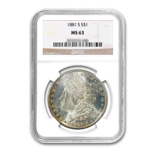 1881-S $1 Morgan Silver Dollar NGC MS63