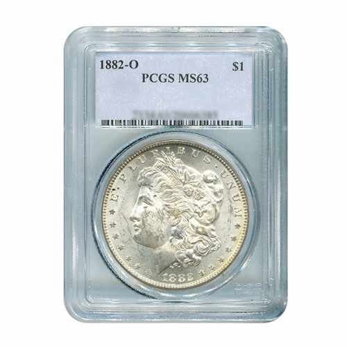1882-O $1 Morgan Silver Dollar - PCGS MS63