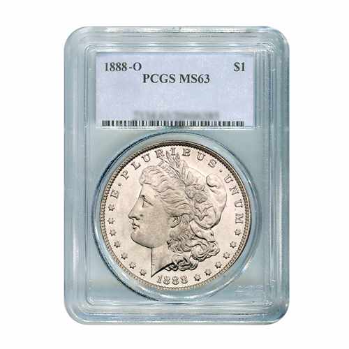 1888-O $1 Morgan Silver Dollar - PCGS MS63