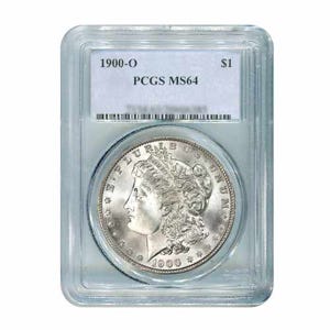 1900-O $1 Morgan Silver Dollar - PCGS MS64
