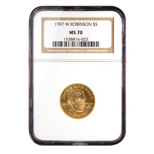 1997 $5 Jackie Robinson MS70