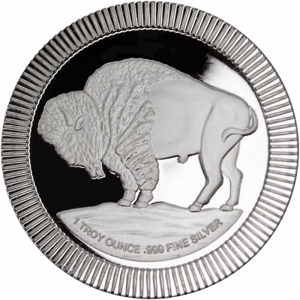 1 oz Silver Buffalo Stackable Round