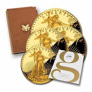 Gold American Eagle Set Proof Raw