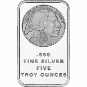 5 oz Silver Buffalo Bar