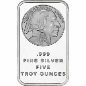 5 oz Silver Buffalo Bar