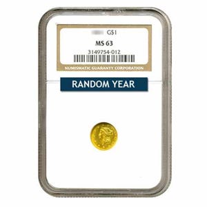 $1 Gold Type 1 MS63