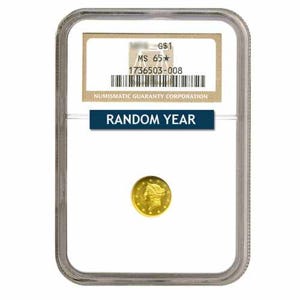 $1 Gold Type 1 MS65