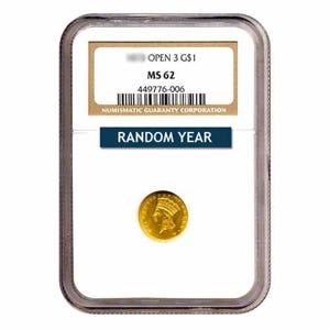 $1 Gold Type 3 MS62