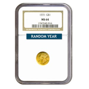 $1 Gold Type 3 MS64