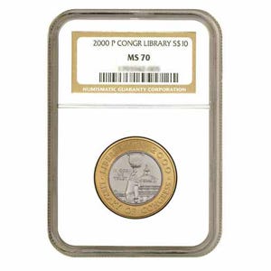 2000 $10 Library of Congress MS70