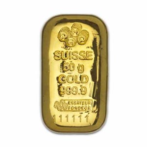 PAMP Suisse 50 gram 24 Karat Gold Bar