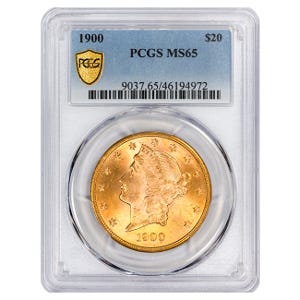 1900 $20 Liberty Gold Double Eagle PCGS MS65