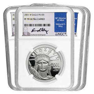 2001 Platinum Eagle SET PF70
