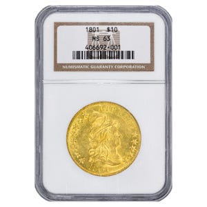 1801 $10 Capped Bust Gold Eagle NGC MS63
