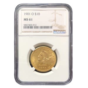 1901-O $10 Liberty Gold Eagle NGC MS61