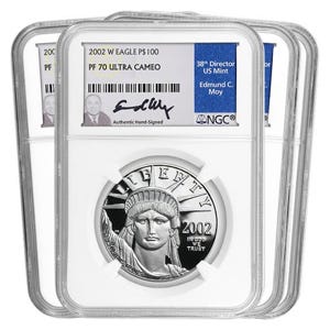 2002 Platinum Eagle SET PF70