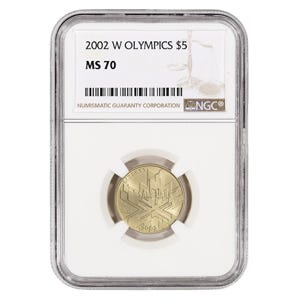 2002 $5 Salt Lake City Olympic MS70