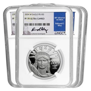 2004 Platinum Eagle SET PF70