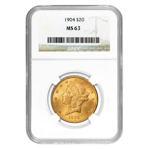 1904 $20 Liberty Gold Double Eagle NGC MS63 