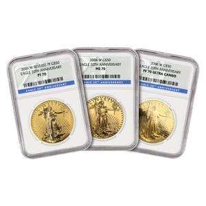 2006 Gold American Eagle Anniversary Set MS/PF70