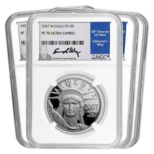 2007 Platinum Eagle SET PF70