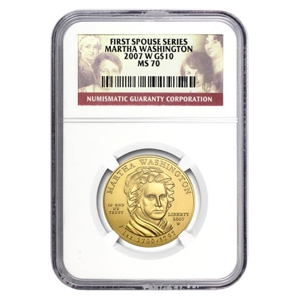 2007 $10 Martha Washington First Spouse MS70