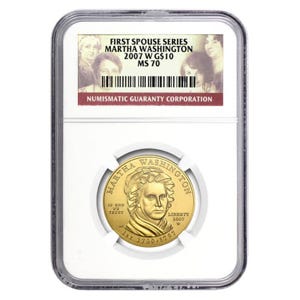 2007 $10 Martha Washington First Spouse MS70