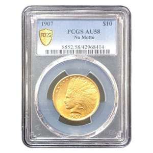 1907 $10 Indian Gold Eagle PCGS AU58