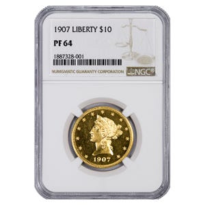 1907 $10 Liberty Gold Eagle NGC PF64