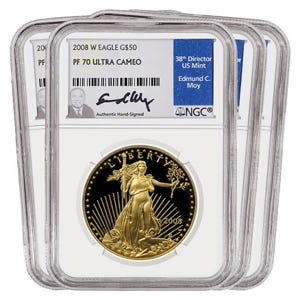 2008 Gold American Eagle SET PF70