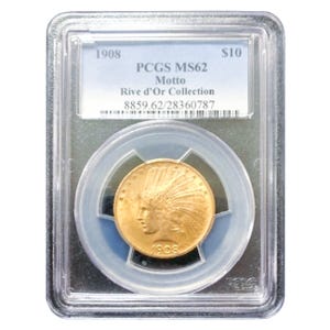 1908 $10 Indian Gold Eagle PCGS MS62