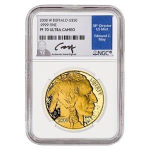 2008 $50 Gold American Buffalo PF70