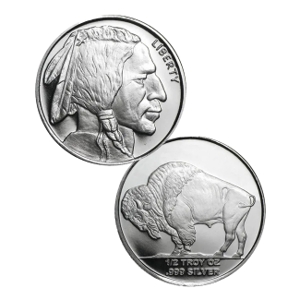 1/2 oz Silver Buffalo Round