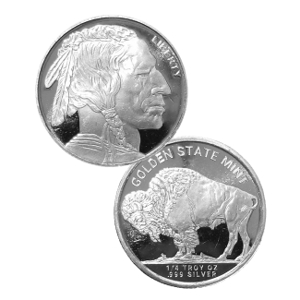 1/4 oz Silver Buffalo Round