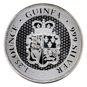1.25oz Silver St Helena Rose Crown Guinea Coin