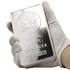 100 oz Silver Sunshine Mint Bar
