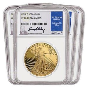 2010 Gold American Eagle SET PF70