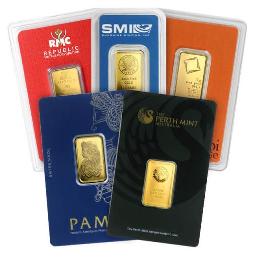 10 Gram 24 Karat Gold Bar Best Prices | Wholesale Coins Direct