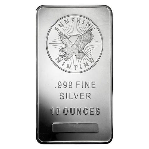 10 oz Silver Sunshine Mint Bar