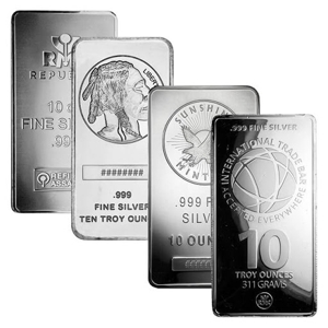 10 oz Silver Bar (Hallmark Varies)