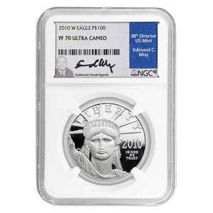 2010 $100 Platinum Eagle PF70 Coin