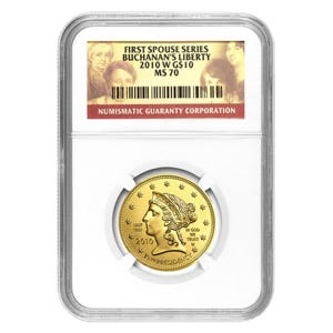 2010 $10 James Buchanan's Liberty First Spouse MS-70