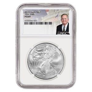 2010 $1 Silver American Eagle MS69 1