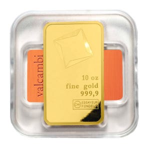 10 oz Gold Valcambi Bar