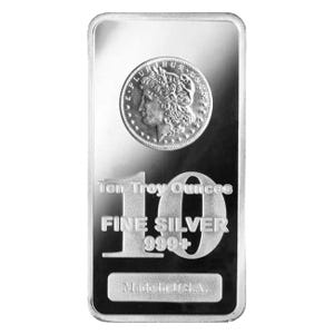 10 oz Silver Morgan Dollar Bar
