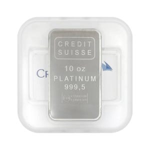 10 oz Platinum Credit Suisse Bar