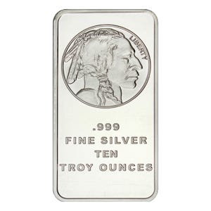 10 oz Silver Buffalo Bar