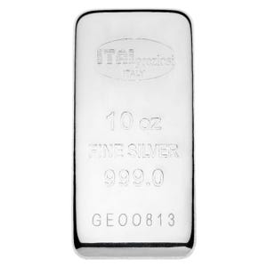 10 oz Silver Italpreziosi Cast Bar