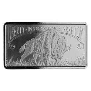 10 oz Silver Buffalo Bar